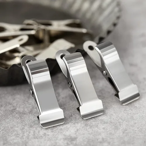 Vista 6 de 6 piezas de abrazaderas mini de metal, abrazadera de resorte mini, clips de cocodrilo de aligátor de 1/2 pulgada de ancho para trabajo, mordaza