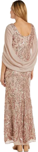 Vista 3 de R&M Richards Vestido de cóctel para mujer