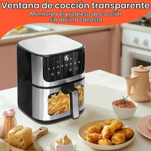 Vista 3 de Freidora de aire 5qt horno de convección freidora sin aceite