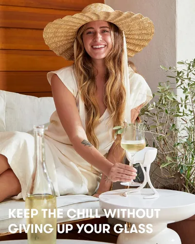 Vista 7 de VoChill Enfriador de copas de vino con tallo Fabricado en Estados Unidos Herramienta de vino radicalmente genial – mantiene el vino