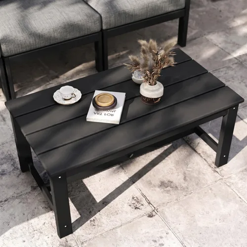 Vista 68 de Juego de muebles de patio HDPE de 13 piezas con mesas