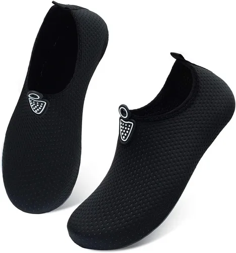 Vista 4 de QACOHU Zapatos de agua para hombre y mujer, zapatos de agua de secado rápido para buceo, surf, natación, playa, yoga
