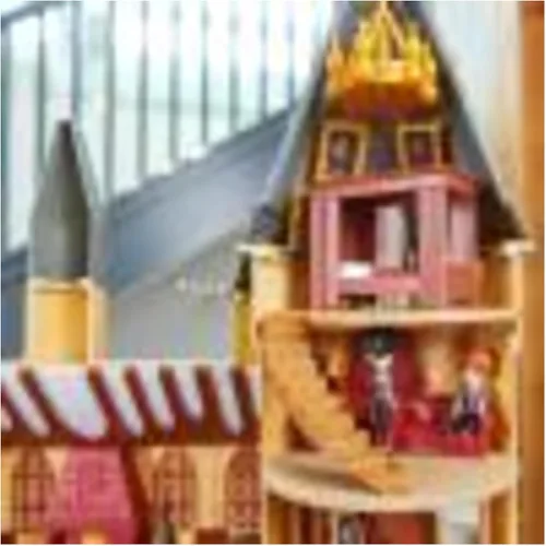 Vista 9 de Wizarding World Harry Potter, exclusivo castillo de Hogwarts de lujo de Magical Minis, 3 juegos de aula, 22 accesorios, 3 figuras, luces y sonidos