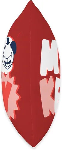 Vista 2 de Disney Mickey Mouse All Smiles - Almohada roja, 16 x 16 pulgadas, multicolor
