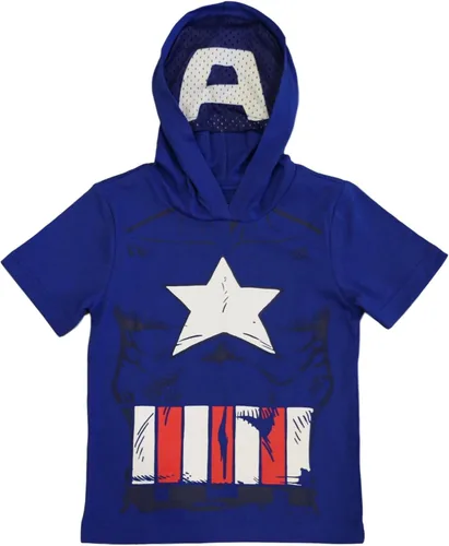 Vista 10 de Marvel Camiseta con capucha de los Vengadores para niños y niños pequeños Negro