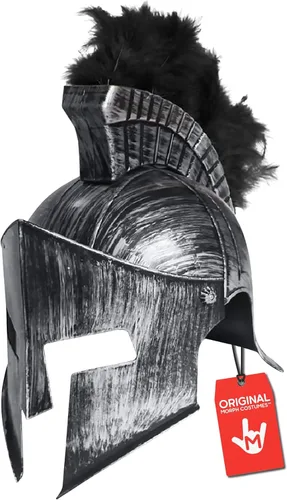 Vista 11 de Nicky Bigs Novelties Morph Medieval Knight Greek Spartan Roman Helmet Costume Gold Gladiator Warrior Folding Face Mask
