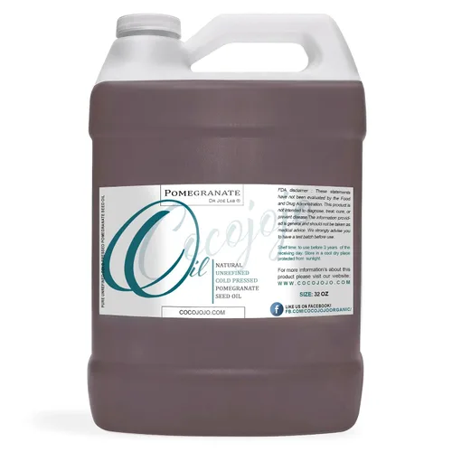 Vista 4 de cocojojo Aceite de granada 100% puro aceite de semilla prensado en frío 8 oz piel refinada uñas uñas cutículas grado premium
