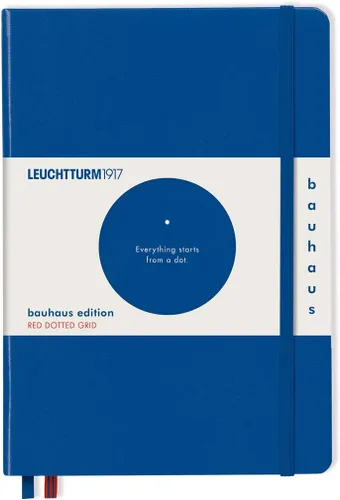 Vista 4 de LEUCHTTURM1917 - Cuaderno de tapa dura punteado tamaño mediano A5 Bauhaus Edición Especial 251 páginas numeradas para escribir y escribir diario