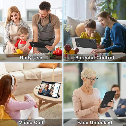 Vista 7 de Tableta 2025 con Android 15 de 10 pulgadas con teclado de 30 GB de RAM 64 GB ROM, tableta 2 en 1 Octa-Core con Gemini AI, WiFi 5G, 6000 mAh