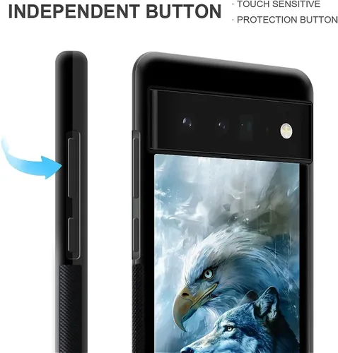 Vista 859 de Compatible con Google Pixel 4A 5G Mobile Case Creative Acrylic Panel trasero Silicona Protección Grip especialmente diseñado para Google Pixel 4A 5G