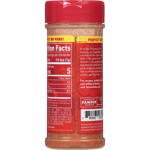 Vista 3 de Famous Dave's Paquete variado de condimentos – 2 unidades, Steak & Burger & Rib Rub (13.75 onzas)