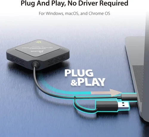 Vista 6 de j5create Extensor Inalámbrico para Cámara Web USB, Micrófonos o Altavoces, Ideal para Transmisiones y Conferencias, Sin Compatibilidad