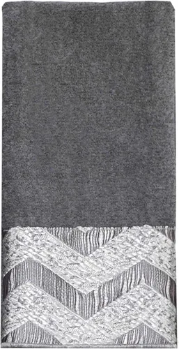 Vista 13 de Avanti Linens - Toalla de mano, algodón suave y absorbente (colección Chevron Galaxy, negro)