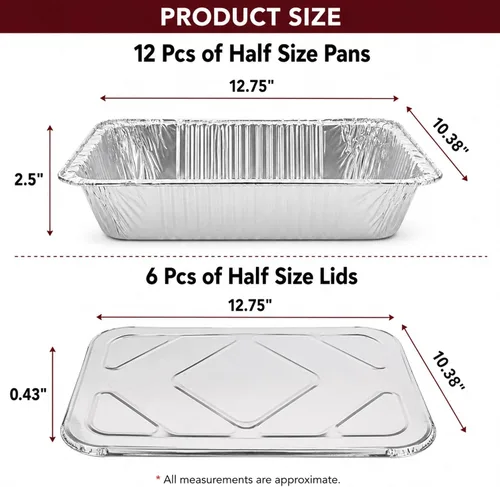 Vista 6 de Juego de 28 piezas de repuesto desechables de aluminio para bufé, incluye sartenes de aluminio, combustible de metanol, utensilios para servir