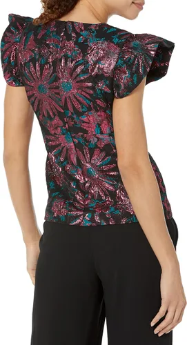 Vista 2 de Trina Turk Top jacquard floral para mujer