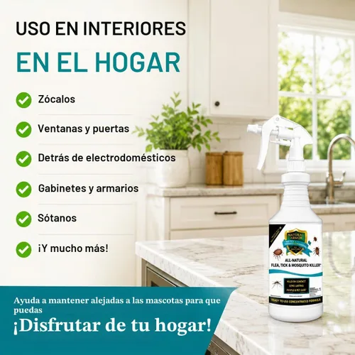 Vista 6 de Asesino de pulgas, garrapatas y mosquitos totalmente natural - 128 oz galón