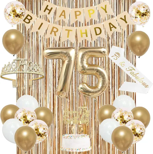 Vista 30 de Trgowaul Decoraciones de 9º cumpleaños para niñas, pancarta, banda y corona, decoración de pastel, globo de número 9, cortinas de flecos