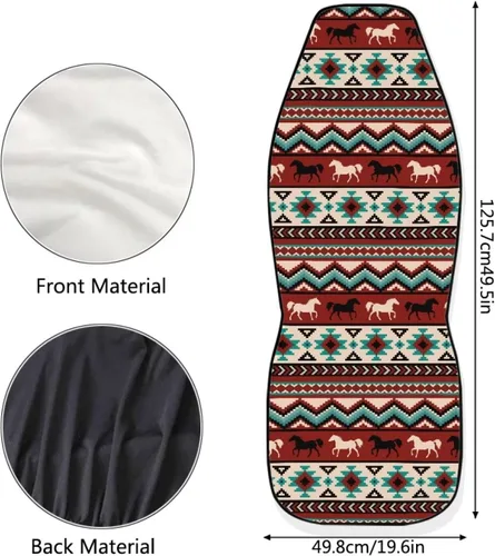Vista 5 de Bulopur Aztec - Funda de asiento delantero para asiento delantero, accesorios de fundas de asiento automotriz, funda transpirable para asiento