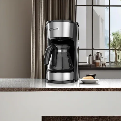Vista 6 de BLACK+DECKER CM0755S Estación de café 4 en 1 para 5 tazas, Cafetera de acero inoxidable