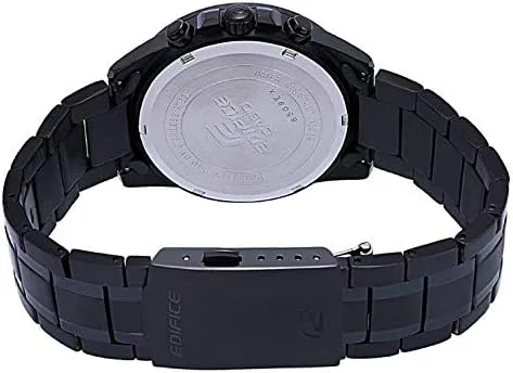 Vista 4 de Casio Edifice EFV-540DC-1BVUDF - Reloj analógico de cuarzo negro de acero inoxidable para hombre, Negro, Casual
