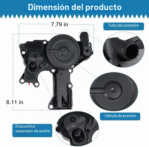 Vista 6 de Kit de manguera de respiradero de separador de aceite de ventilación