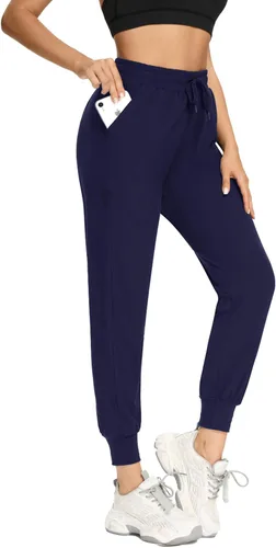 Vista 2 de FULLSOFT Paquete de 3 pantalones deportivos para mujer con bolsillos, leggings atléticos para entrenamiento, yoga, correr