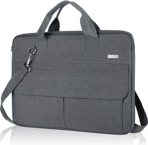 Vista 13 de LANDICI Bolsa para Laptop Funda de Transporte de 15.6 Pulgadas con Correa para el Hombro, Funda Delgada Impermeable para Computadora Compatible