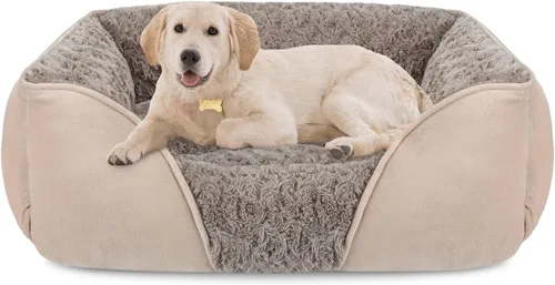 Vista 27 de INVENHO Cama para perros pequeños para perros medianos a grandes, rectangular, ortopédica, suave, relajante, duradera, con parte inferior
