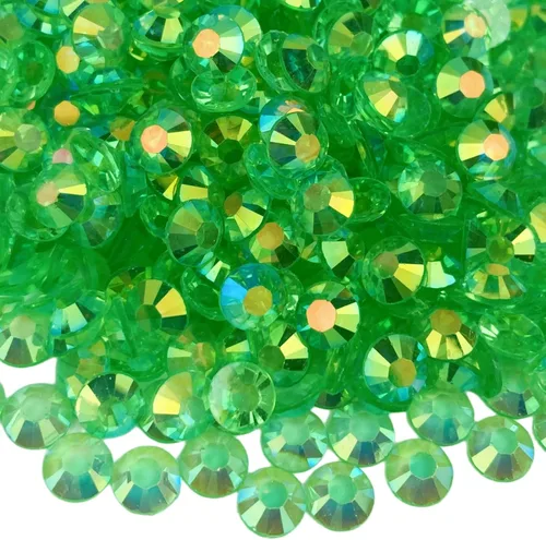 Vista 7 de Diamantes de imitación de resina con parte trasera plana, 10000 diamantes de imitación redondos de resina AB de 0.118 pulgadas para ropa, botellas
