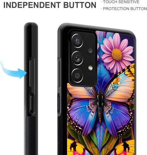 Vista 4 de Funda compatible con Samsung Galaxy A32 5G, hermosa funda protectora de TPU delgada y suave a prueba de golpes para Samsung Galaxy A32 5G