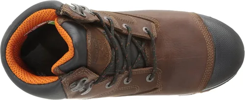 Vista 5 de Timberland PRO Botas de trabajo industriales para hombre de 6.0 pulgadas, Boondock, con puntera de composite, impermeables y aisladas Marrón