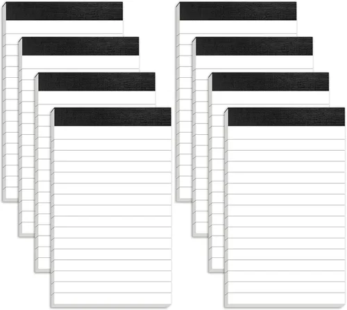 Vista 8 de 6 paquetes de blocs de notas pequeños de repuesto 3 x 5 pulgadas con 30 hojas de papel para notas en cada bloc Mini blocs de bolsillo de repuesto