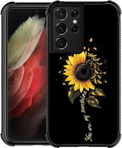 Vista 52 de Funda compatible con Samsung Galaxy S21, diseño de elefantes africanos, diseño increíble a prueba de golpes, antiarañazos, carcasa trasera