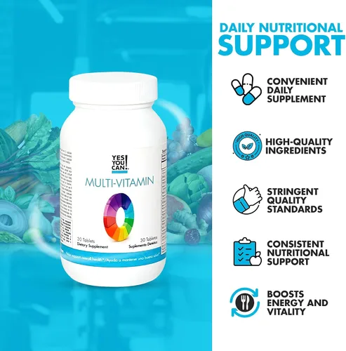 Vista 3 de Yes You Can! Multivitaminas diarias para hombres y mujeres – Ayuda a ayudar a la salud y el bienestar general, contiene antioxidantes, ricos