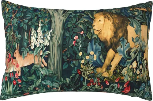 Vista 66 de Fundas de almohada William Morris diseño Strawberry Thief, fundas de almohada decorativas suaves para exteriores, fundas de almohada para decoración
