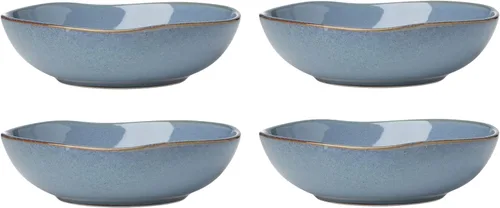 Vista 19 de Oneida 897199 Organic Shades - Juego de vajilla de 12 piezas, color azul pizarra
