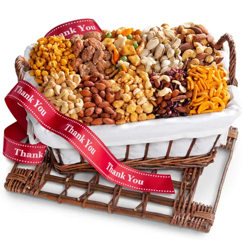 Vista 5 de Snack Attack - Cesta de regalo gourmet.