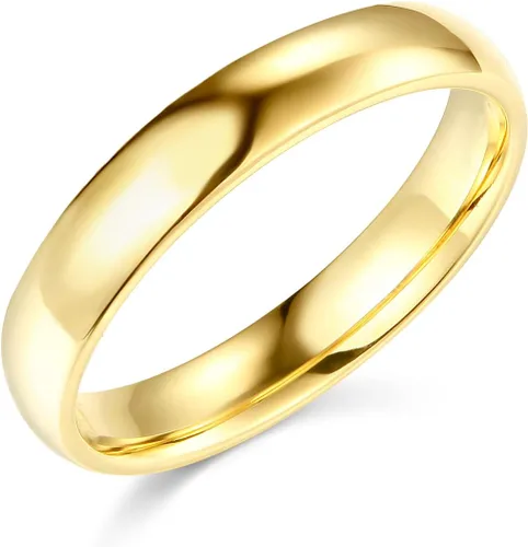 Vista 13 de Wellingsale Alianzas de boda de oro macizo de 14 quilates Oro Blanco