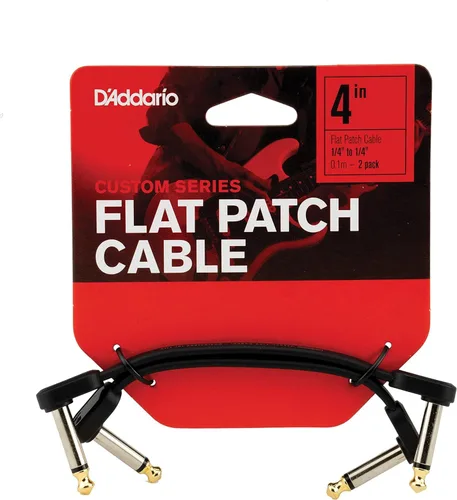 Vista 9 de Cable de guitarra D'Addario - Cable de parche de guitarra - Cable de instrumento - Accesorios de guitarra - Cable de la serie clásica - 1 pie/0.30