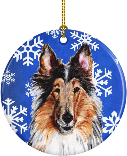 Vista 338 de Caroline's Treasures Cavalier Spaniel - Adorno de cerámica para colgar en el árbol de Navidad, para el hogar, Navidad, fiestas, regalo, 3 pulgadas