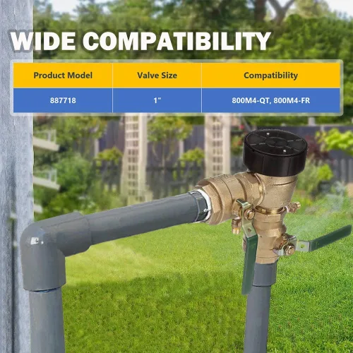 Vista 2 de E-cowlboy Repuesto para Watts 0887718 Kit de conversión de reflujo para 1 pulgada 800M4-QT, conversión a 800M4-FR resistente a la congelación, juego