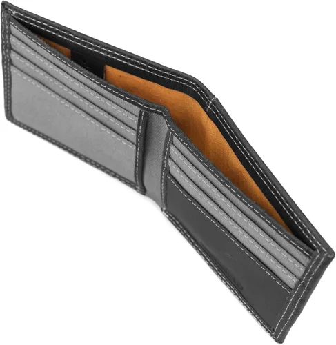 Vista 4 de Timberland PRO - Cartera de lona para hombre piel RFID ventana trasera para identificación
