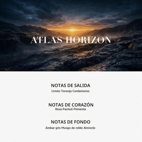 Vista 11 de Colonia para hombres, perfume de larga duración sin alcohol, 3.4 onzas ATLAS HORIZON