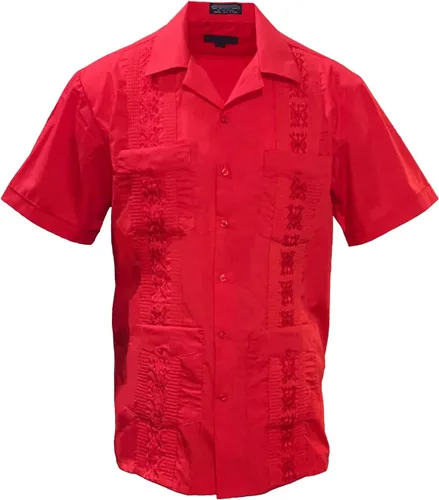Vista 5 de Gravity Threads Camisa de verano Guayabera para hombre