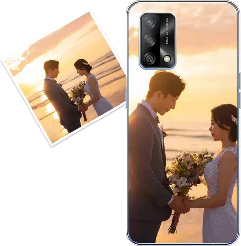Vista 54 de Funda personalizada compatible con Oppo A1 Pro, fundas de teléfono personalizadas con imagen de foto, imagen de texto, cubierta transparente