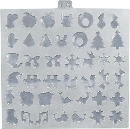 Vista 6 de Lindos aretes de resina molde de silicona mini animal flor arco copo de nieve forma geométrica Expoy molde de fundición de resina para joyería y 1782