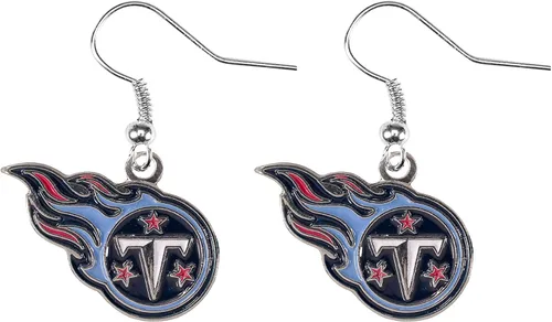 Vista 13 de aminco NFL - Aretes colgantes con logotipo de la NFL para mujer