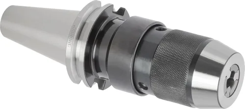 Vista 2 de CME - Portabrocas sin llave con rodamiento de bolas cónico CAT 40, diseño integral, capacidad de 1/2 pulgada