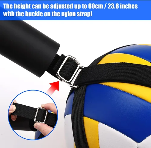 Vista 5 de TOBWOLF Volleyball Spike Trainer, Elastic Self-Training Volleyballs Resistance Band, Volleyball Equipment Training Aid Improves Serving, Jumping