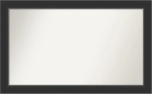 Vista 182 de Amanti Art Espejo personalizado, espejo de baño negro Astor, espejo de pared o espejo de tocador de baño sobre el fregadero (25 x 25 pulgadas)